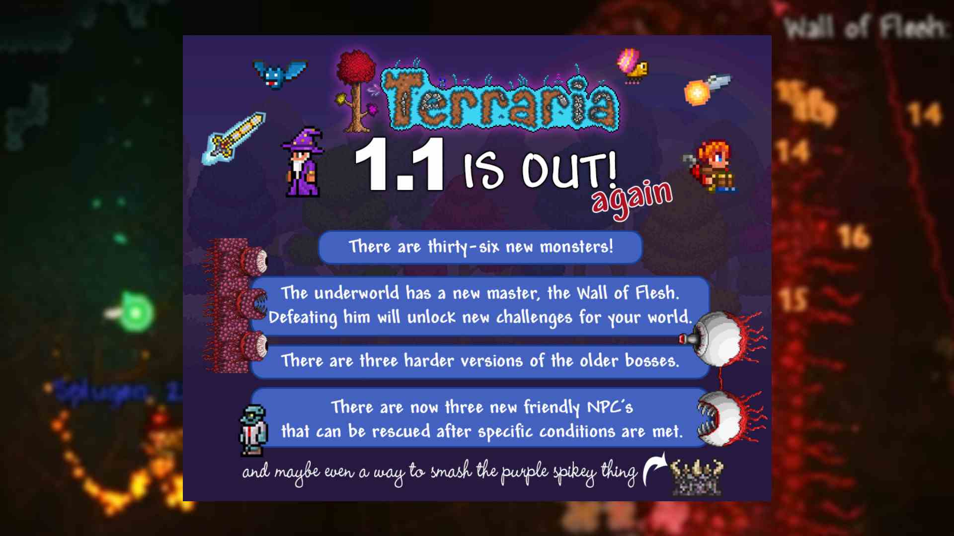 Terraria 1.1 güncellemesi çıktı (tekrar) - Poster duyurusu 