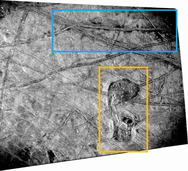 Avrupa Yüzeyi NASA Juno SRU Açıklamalı