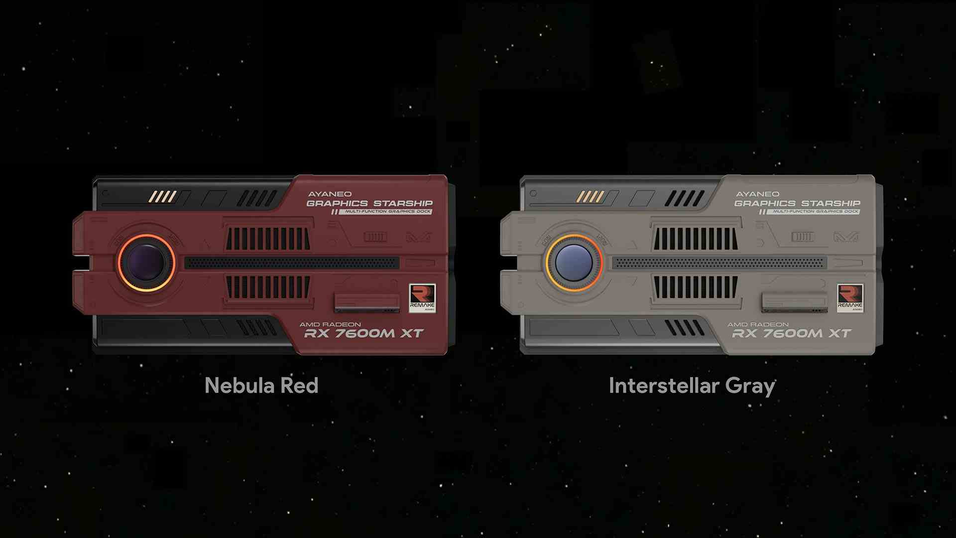 Ayaneo Graphics Starship AG01 harici GPU yuvası kırmızı ve gri renk seçenekleri