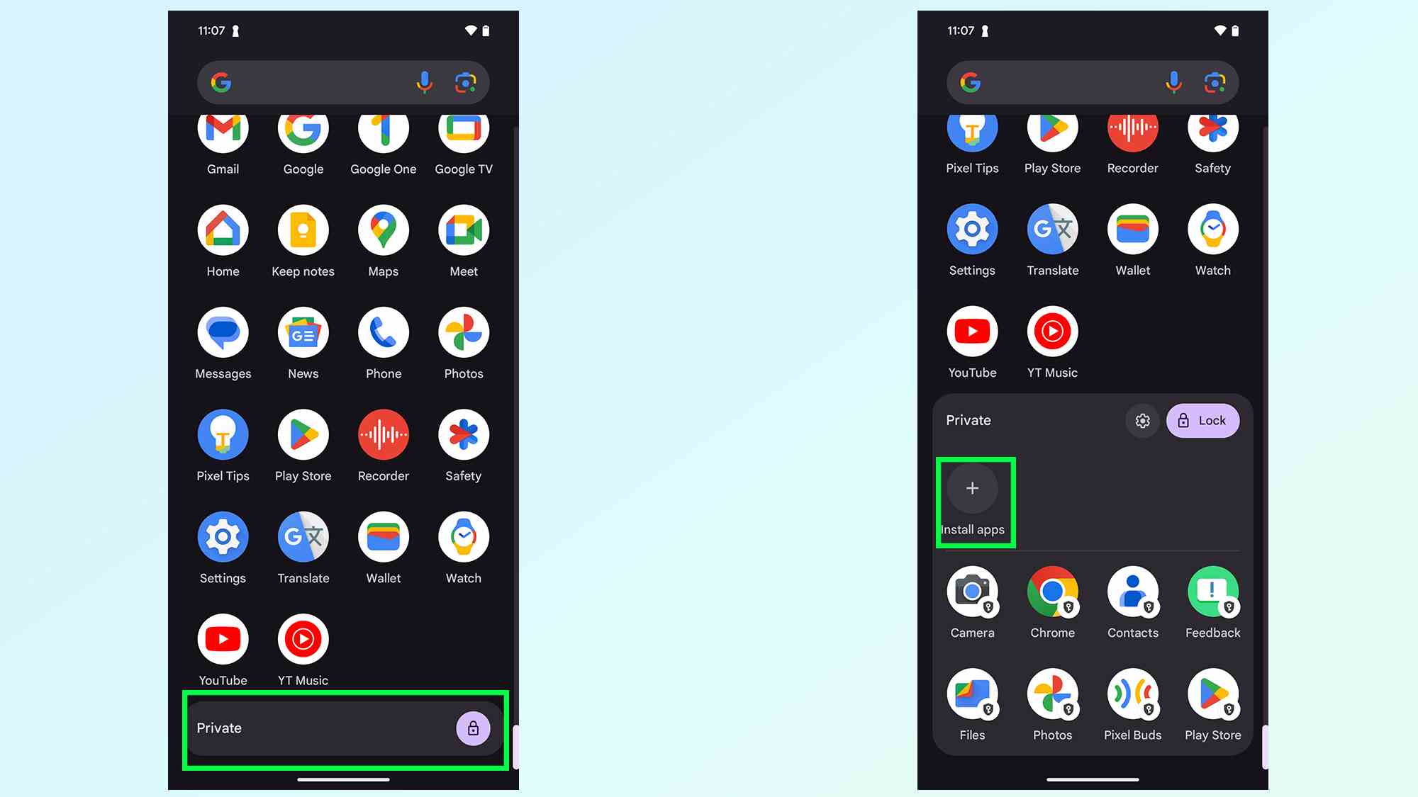 Android 15 beta 2'de özel alan nasıl kullanılır