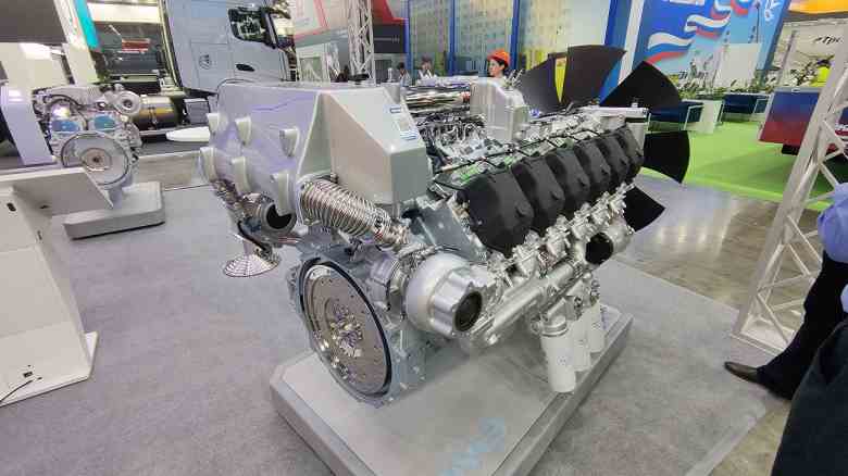 Rusya'da 1054 hp gücünde 12 silindirli bir motor oluşturuldu.