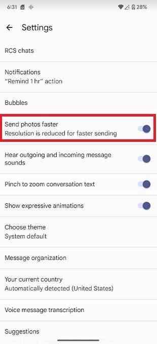 Google Mesajlar' kapatılıyor  'Fotoğrafları daha hızlı gönder'  olası bir geçici çözümdür - Bazı Android kullanıcıları iPhone sahiplerinden bozuk GIF'ler alıyor