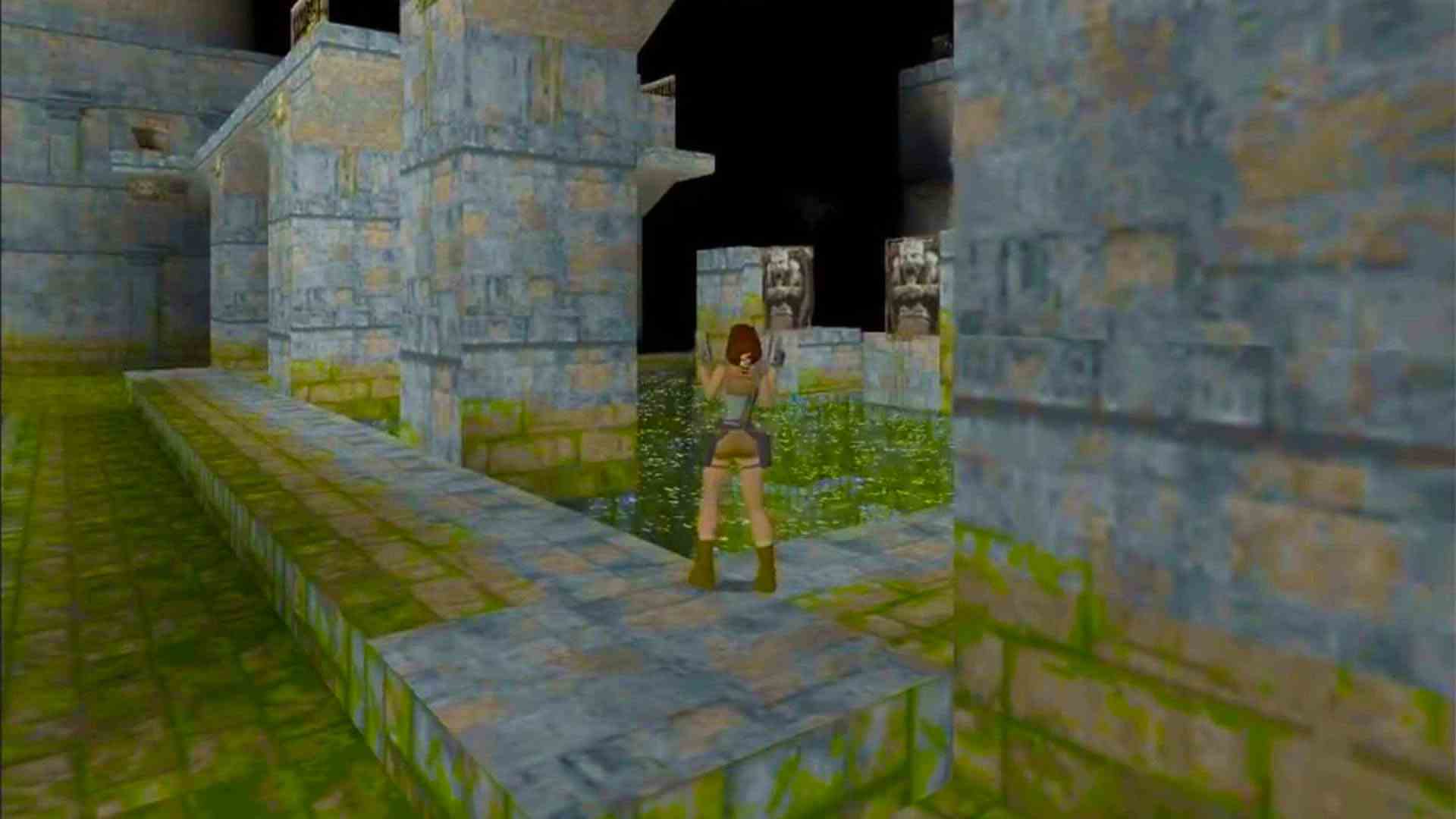 3dfx Voodoo grafikleri: GLide ekran görüntüsünü kullanan Tomb Raider