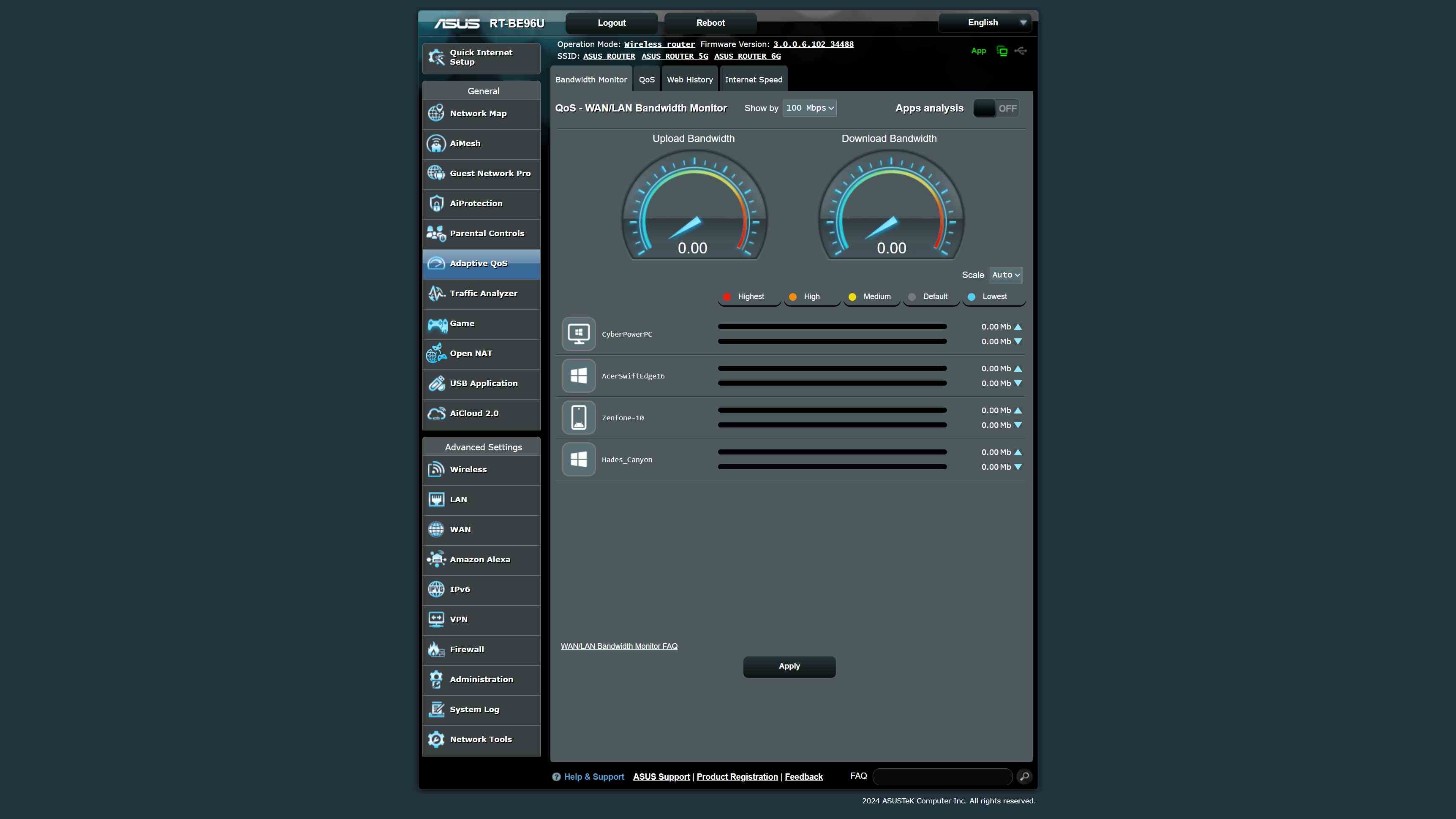 Asus RT-BE996U Wi-Fi 7 yönlendirici