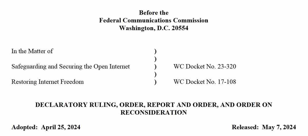 FCC, ağ tarafsızlığı kurallarının Nihai Taslağını 7 Mayıs'ta yayınladı - FCC, müşterilerin daha hızlı oyun uygulamaları için daha fazla ödeme yapmasına neden olabilecek ağ tarafsızlığı boşluğunu kapattı