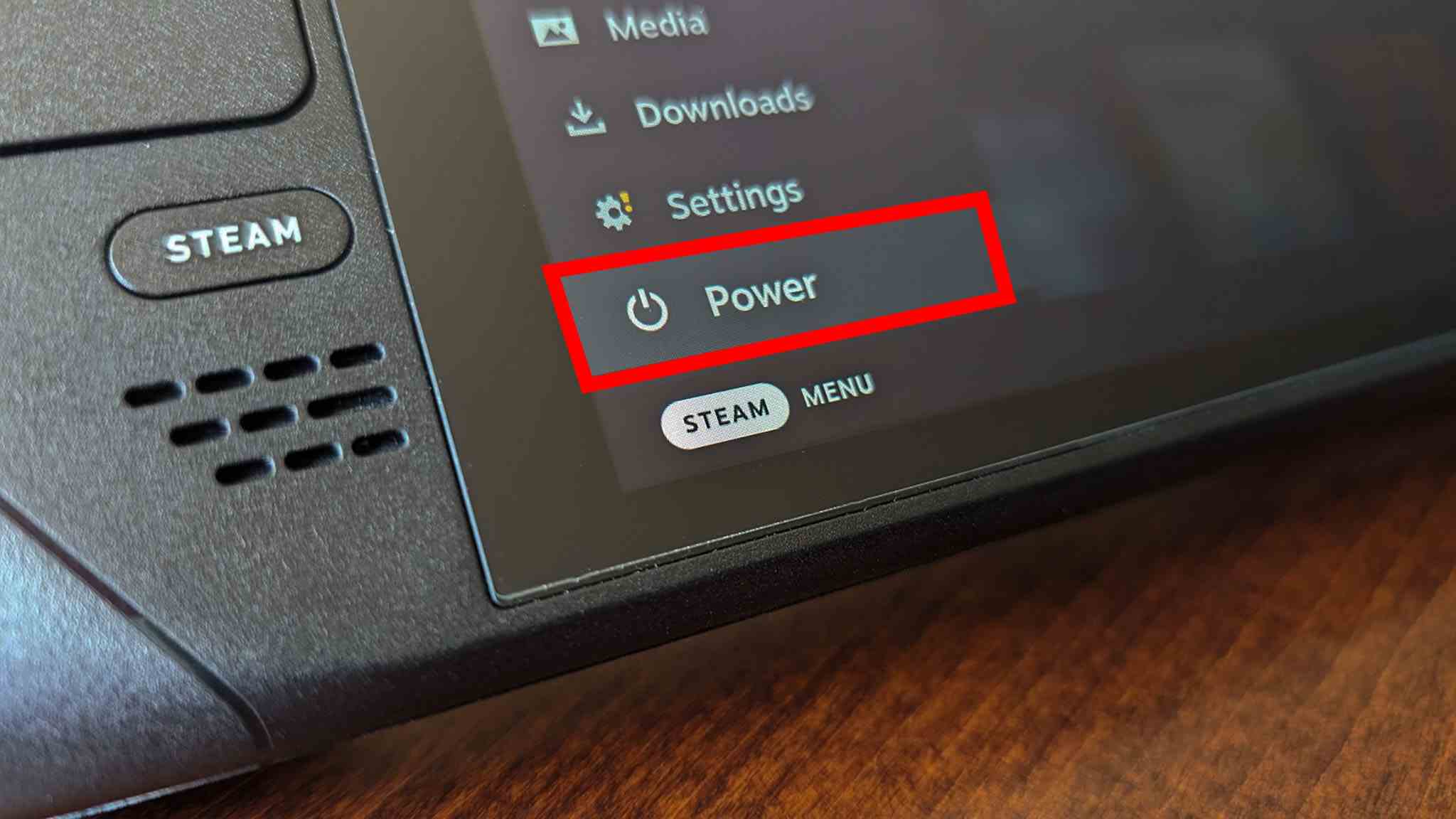 Steam Deck'te Google: Güç.