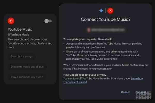 Google Gemini'nin YouTube Music uzantısı artık yayında ve favori şarkılarınızı çalabiliyor