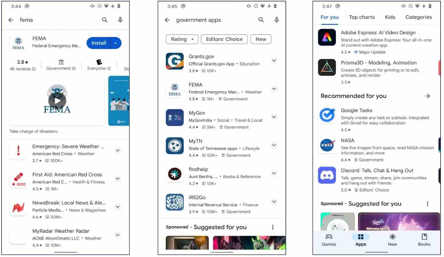 Google Play mağazasına "Devlet" eklendi  resmi uygulamalar için rozet