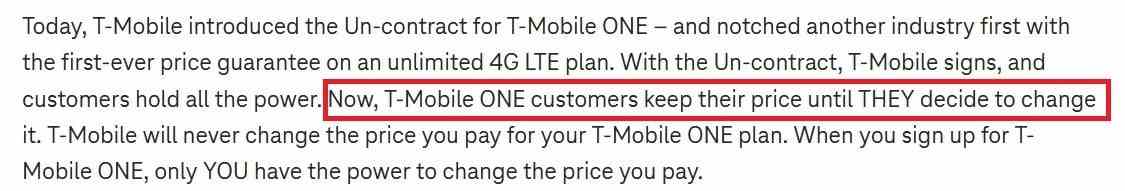 T-Mobile'ın Ocak 2017 tarihli basın açıklaması, bazı planlarda herhangi bir fiyat artışı görülmeyeceğinin sözünü veriyor gibi görünüyor - T-Mobile müşterileri artık şirket tarafından kendilerine öncelik verildiğini hissetmiyor;  çoğu çıkışını planlıyor