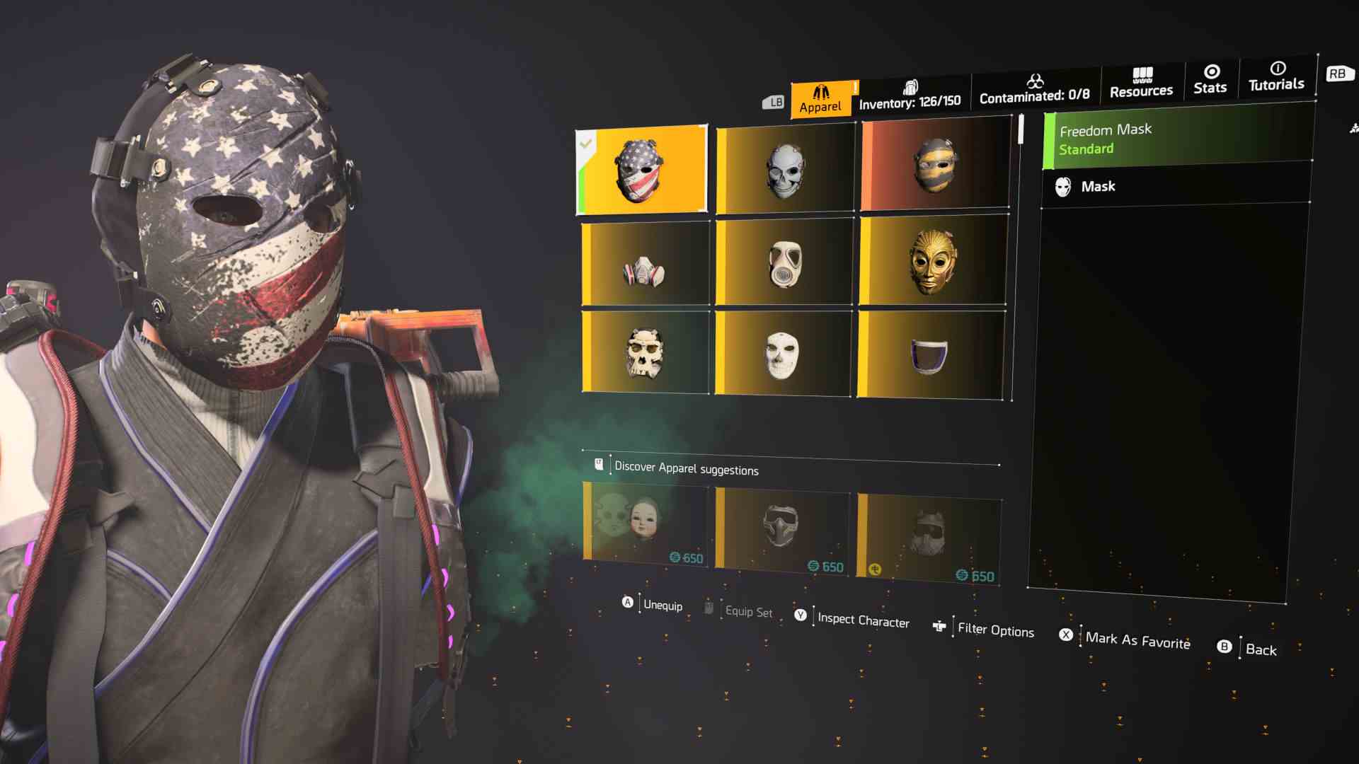 The Division 2'deki Özgürlük Maskesi