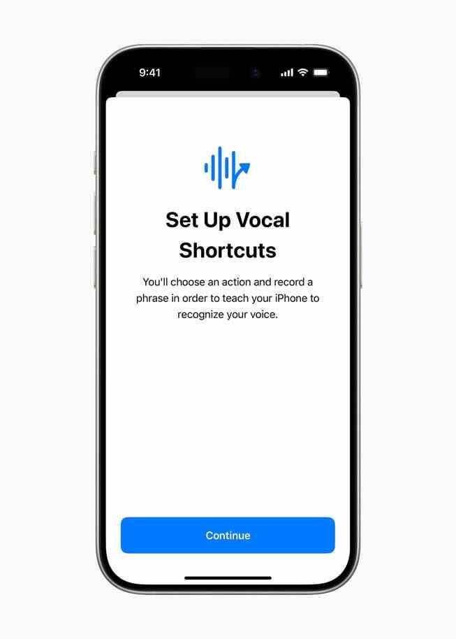 Kullanıcılar, Vokal Kestirmeleri ile belirli bir Kestirmeyi tetiklemek için özel bir ifade ayarlayabilir - Yeni iOS erişilebilirlik özellikleriyle iPhone'u gözlerinizle yönlendirin, hareket hastalığına son verin ve daha fazlasını yapın